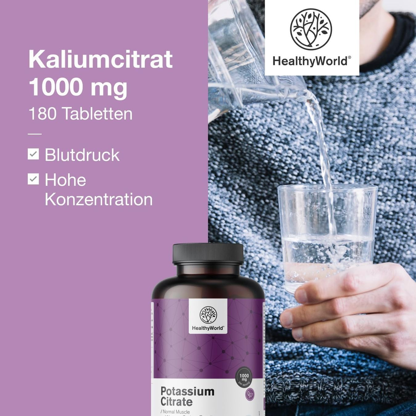 Cibi & Specialità: Kaliumcitrat 180 Tabletten 1000mg – Nuovo e nell'imballaggio originale da Suhr venduto da SchnapperCH 4