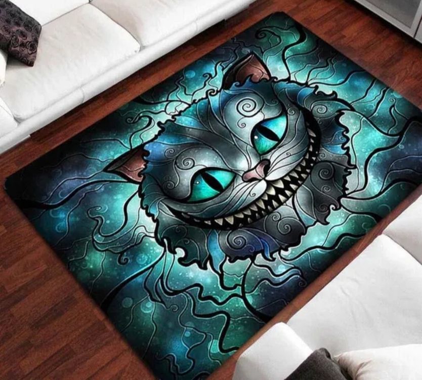 Grinsekatze Kostm Blau Grau
