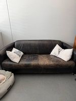Hochwertiges 3-Sitzer Sofa aus Echtleder von Interio  170 cm