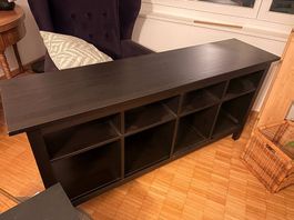 IKEA HEMNES Sideboard schwarz