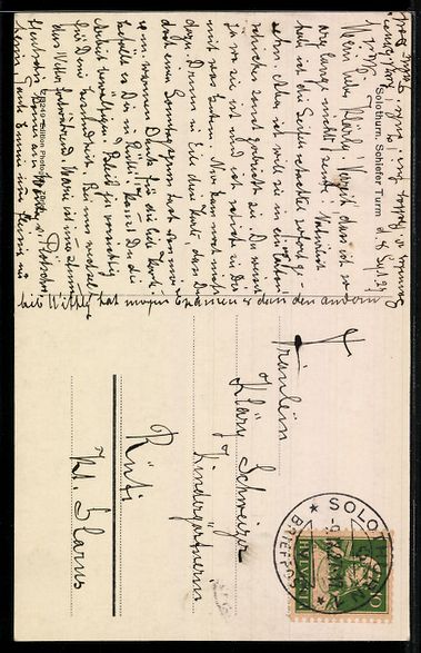 Cartoline postali: AK Solothurn, Schiefer Turm – Usato da Berlin venduto da bartko-reher 1
