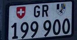 Nummernschild Graubünden