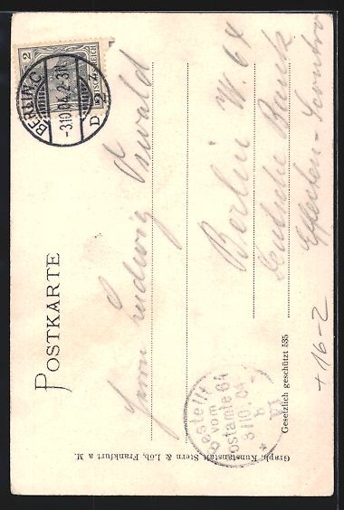 Cartoline postali: Berlin, Gasthaus Berliner Ratskeller, In – Usato da Berlin venduto da bartko-reher 1