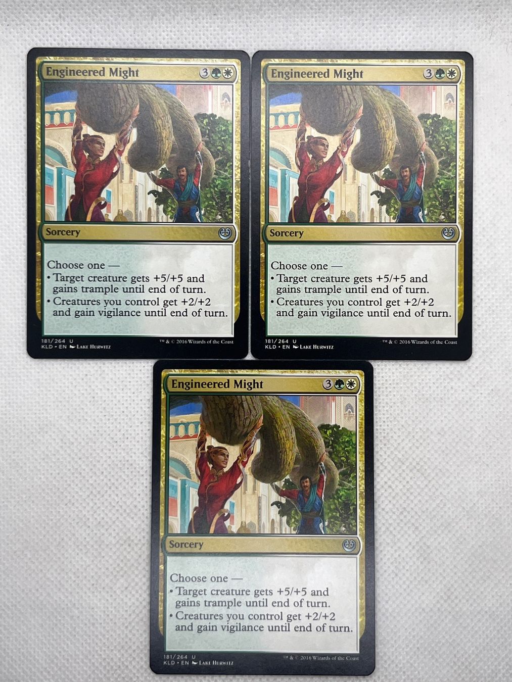 Magic The Gathering Sammelbilder & Trading cards: MTG Engineered Might KLD 181 Englisch Uncommon 3x – Gebraucht aus Hinterkappelen von Kim1992