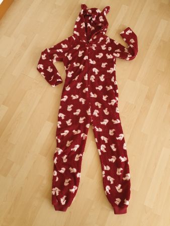 Kuscheliger Eichhörnchen Onsie / Squirrel Jumpsuit, Grösse M