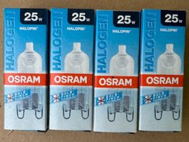 OSRAM Halogenlampe 25W Halopin 4 Stk. neu  A116