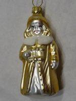 Mädchen mit goldenem Kleid Christbaumschmuck