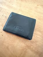Geldbörse Rossi, Leder schwarz orange