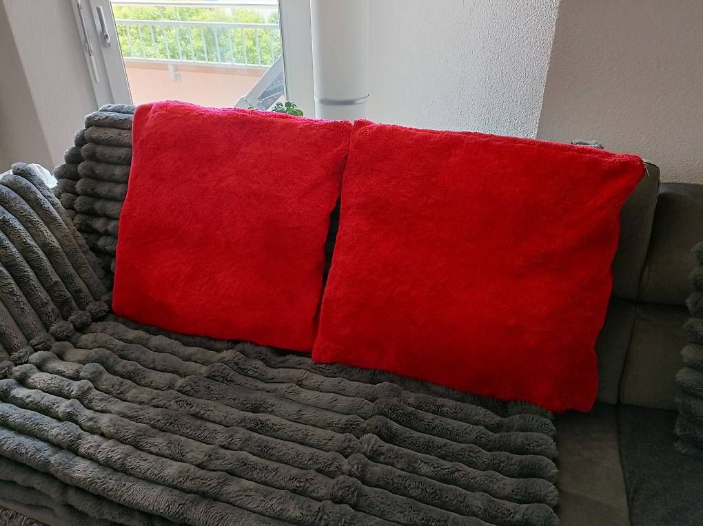 Cuscini: 2 Sofakissen rot 60x60cm – Usato da Lyss venduto da Clarino1