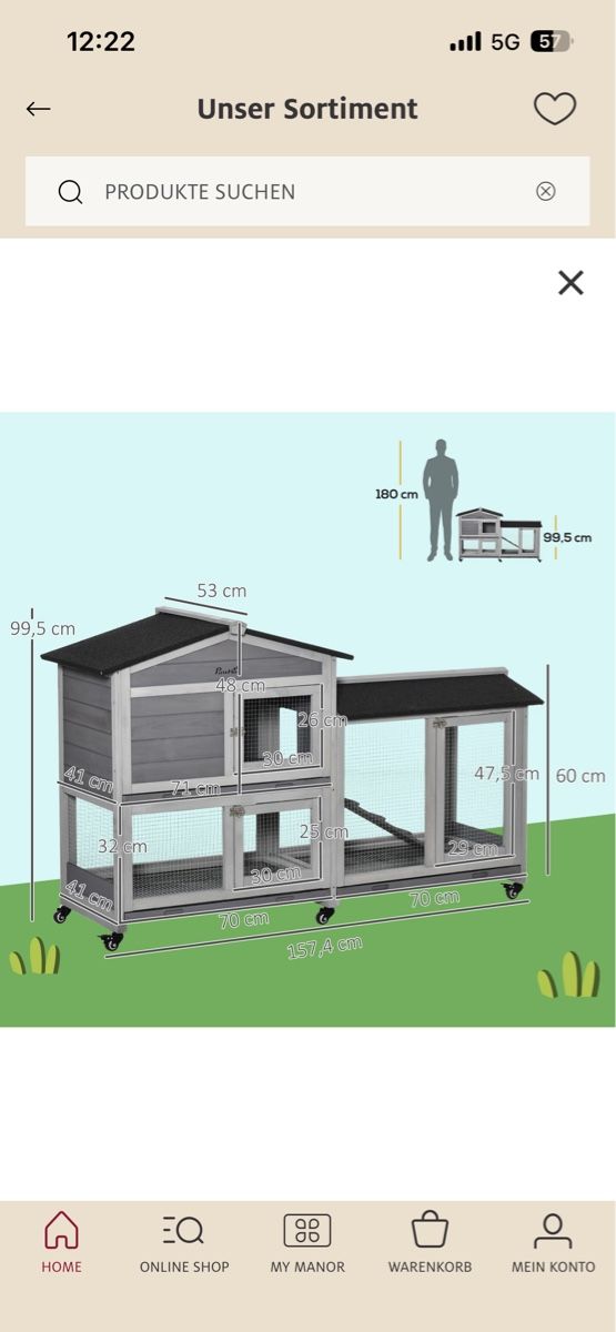 Gabbie, trasporto & Sicurezza: Kleintierstall Holz gebraucht – Usato da Zürich venduto da Spurlos123 3