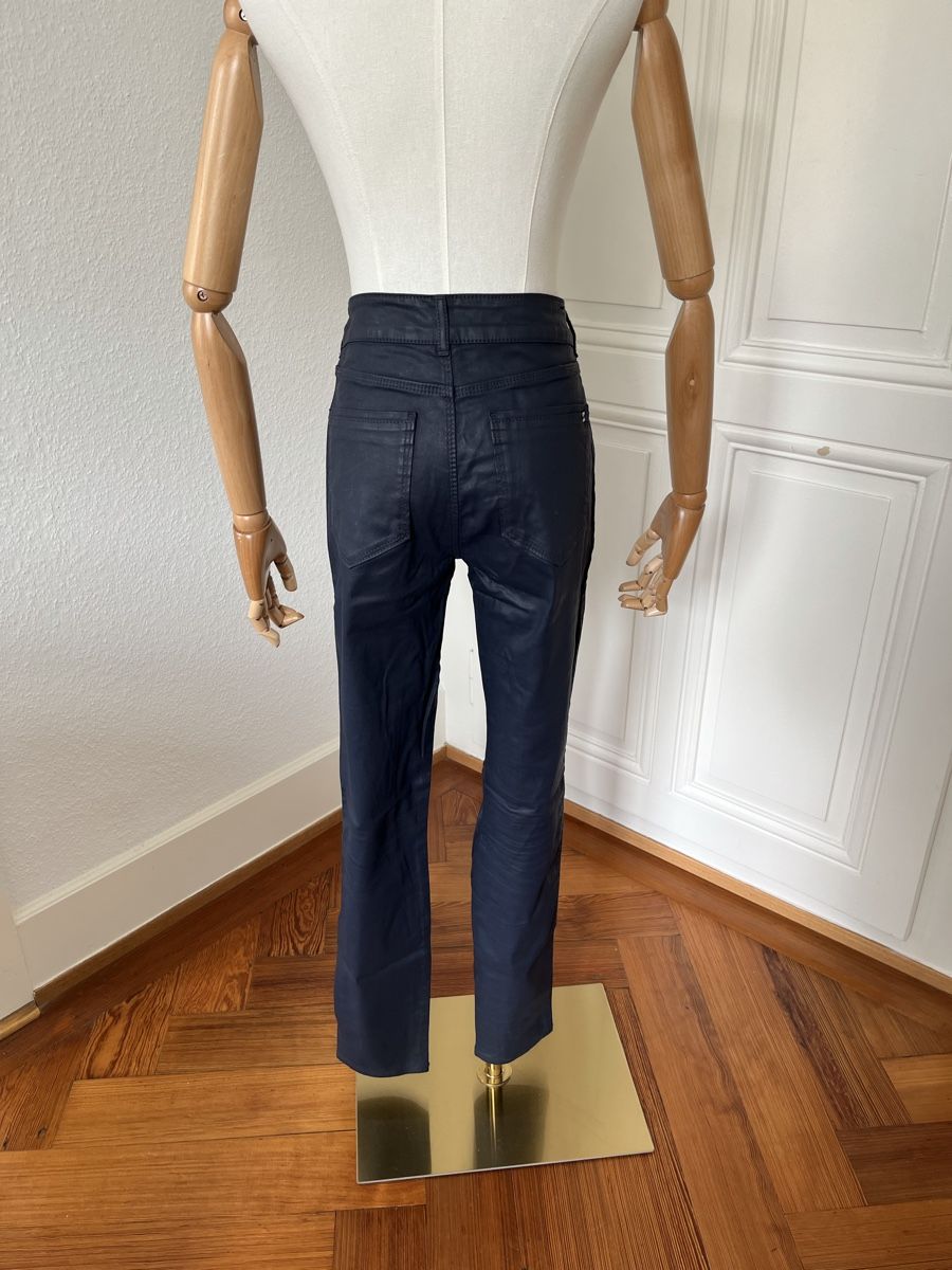Massimo Dutti Jeans: Massimo Dutti Coated Jeans, Size 38, Dark Blue. – Usato da Mies venduto da Nib2011 4