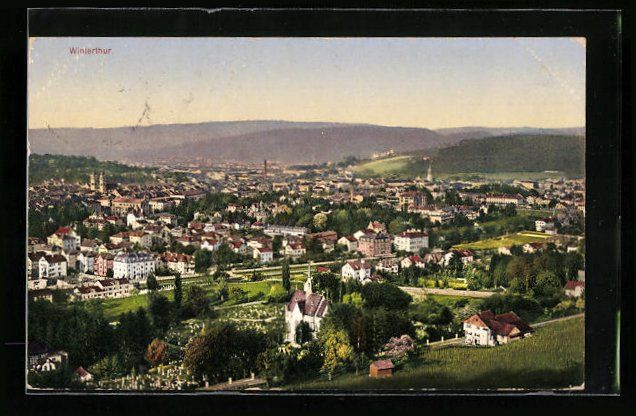 Ansichtskarten: Winterthur, Panorama vom Berg aus gesehe – Gebraucht aus Berlin von bartko-reher