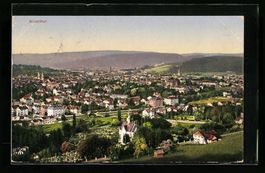 Winterthur, Panorama vom Berg aus gesehe