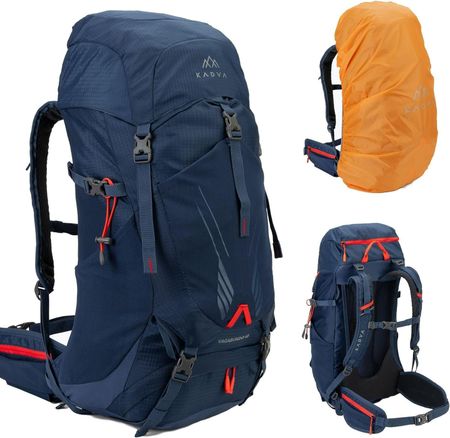 Trekkingrucksack 40 L mit Regenhülle Hüftgurt Blau