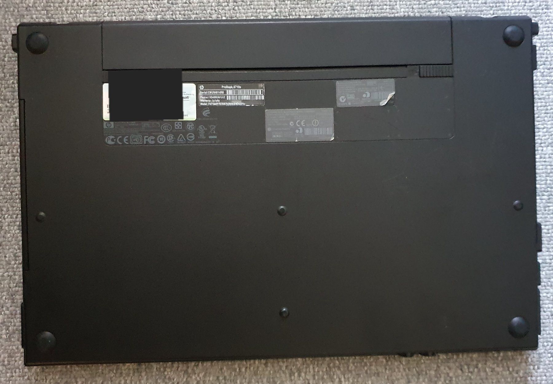 Hewlett Packard Notebook: HP ProBook 4710s, Linux Mint, mit Netzteil, Akku defekt – Usato da Winterthur venduto da E-Frosch 2