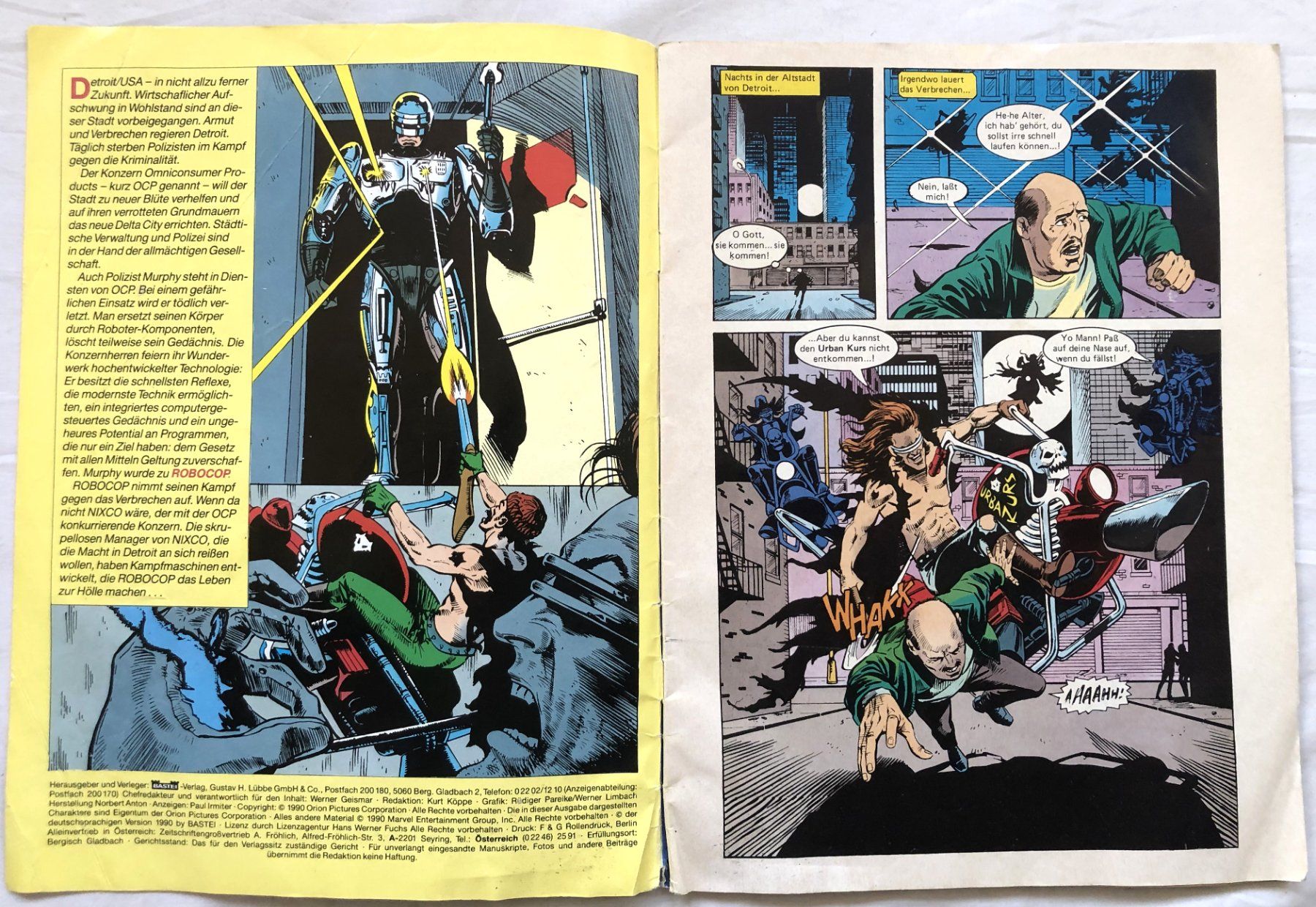 Fumetti: Robocop Comic-Hefte Nr.1 + Nr.7 - Bastei Verlag – Usato da Schaffhausen venduto da durruti 1