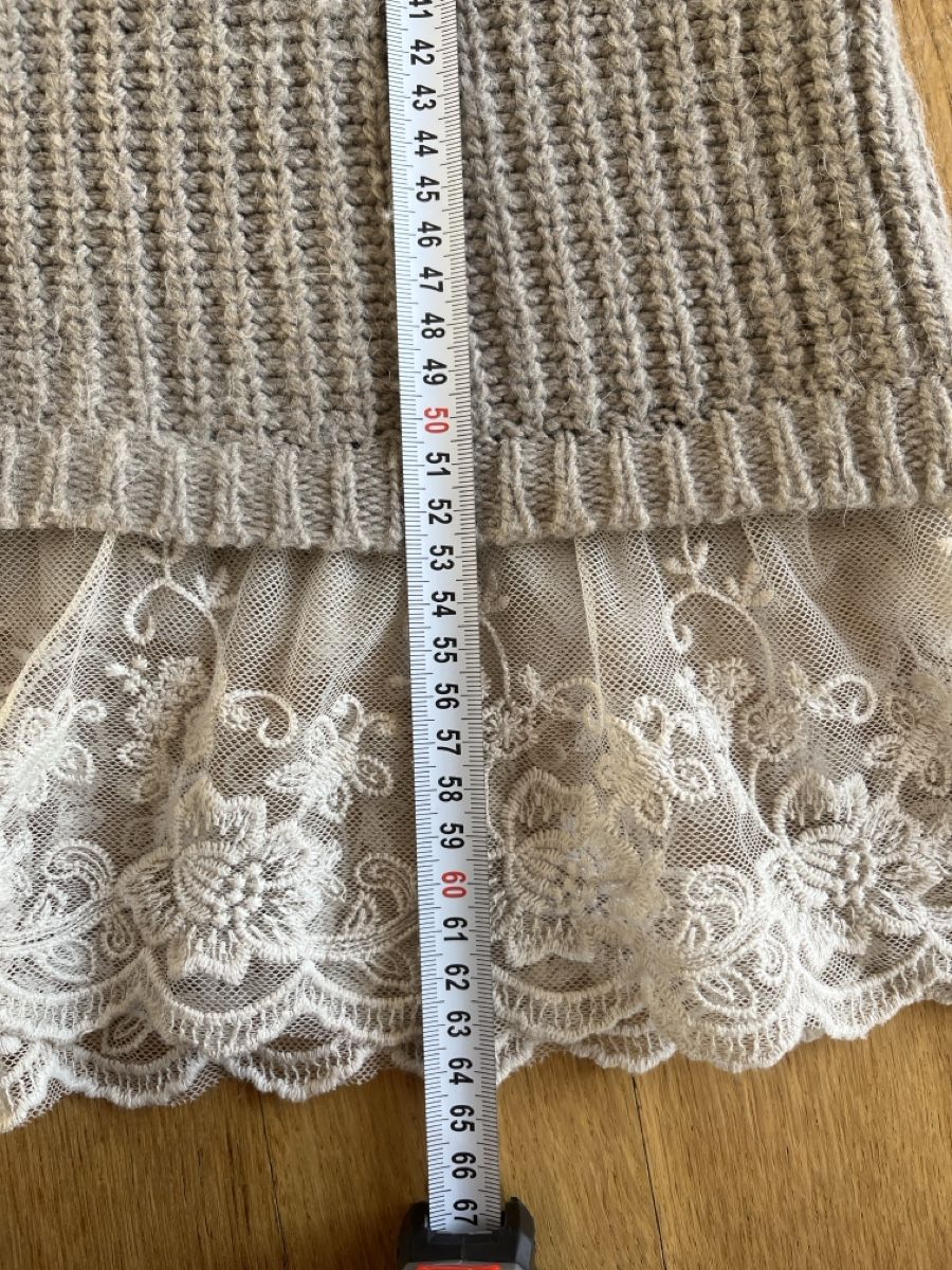 Pullover & Sweatshirts: Pullover beige mit Spitzenbesatz, ca.L/XL – Gebraucht aus Solothurn von Bobesch08 6