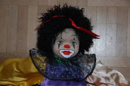Clown Puppe, Handbemalt, Sammlerstück