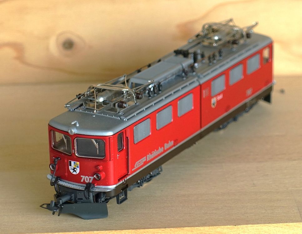 RhB Ge 6/6 II 707 Scuol, Bemo Art. 1254/4, DC analog. 4