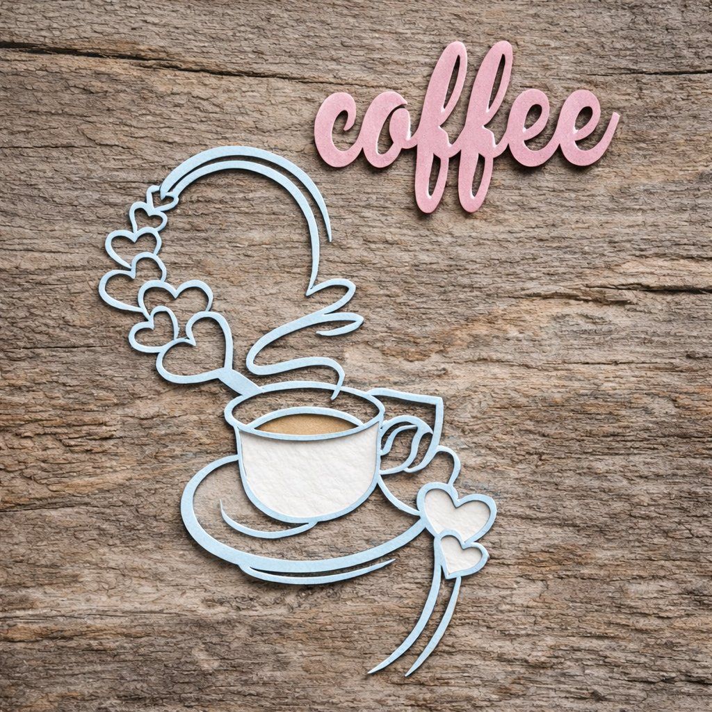 Sciablone: Neues Stanzschablonenset Coffee / Kaffee – Nuovo e nell'imballaggio originale da Effretikon venduto da wenuss 2