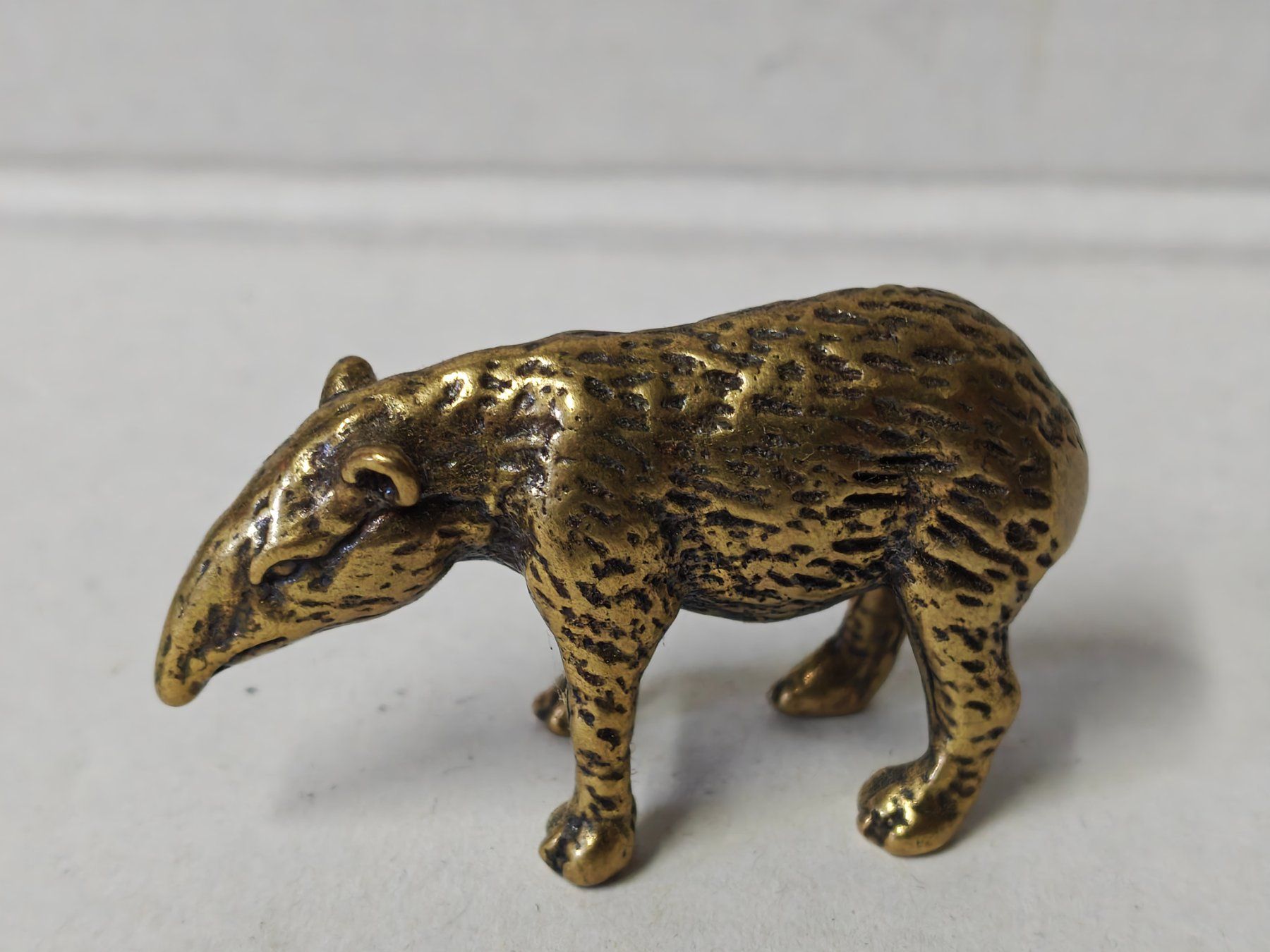 Figuren: Tapir Figur aus Messing k – Gebraucht aus Uerkheim von Justi.y 1