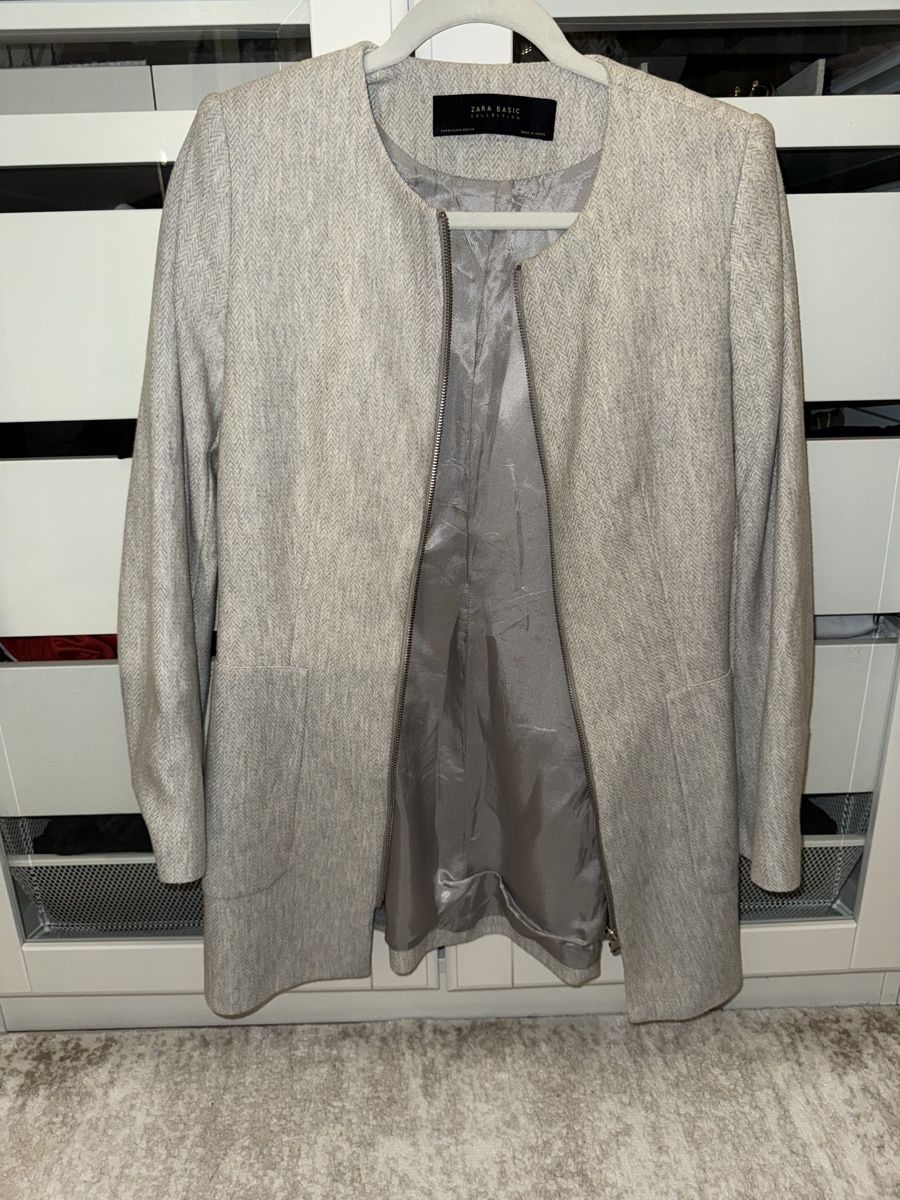 Giacche: Mantel Zara Basic grau Fischgrätenmuster Grösse M – Nuovo (secondo la descrizione) da Winterthur venduto da fij_f65r 1