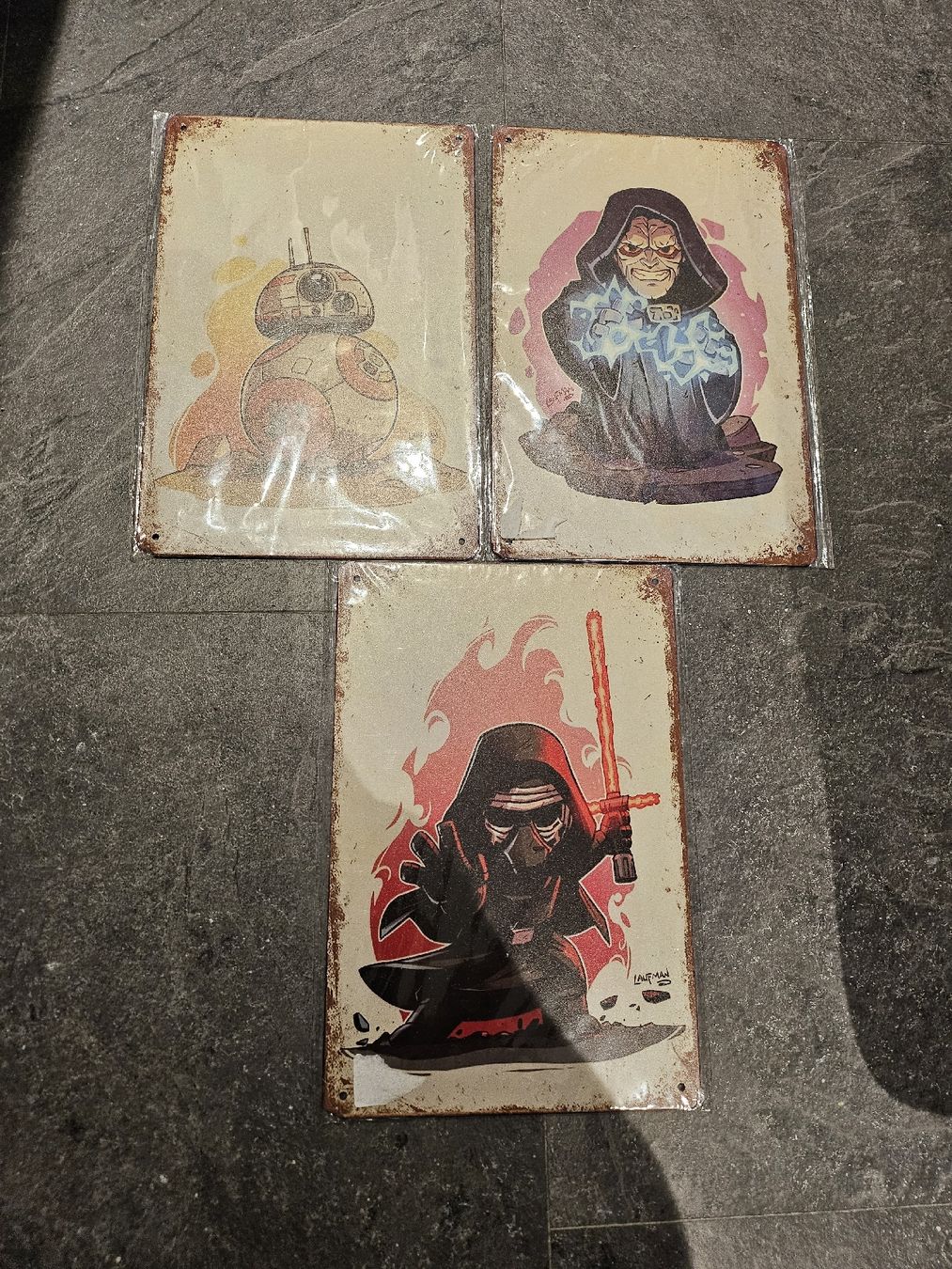 Insegne: 3 Plaques métalliques Star Wars neuves! – Nuovo (secondo la descrizione) da La Joux FR venduto da car_ck96