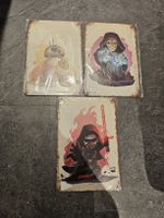 3 Plaques métalliques Star Wars neuves!