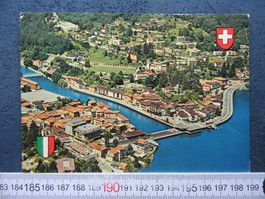 PONTE TRESA ZOLL CH-ITALIA FLUGAUFNAHME 1991 TI AK AERO-FOTO
