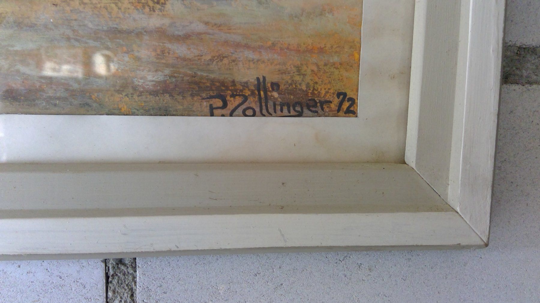 Dipinti: Aquarell P. ZOLLINGER 1972 – Usato da Richterswil venduto da Baggenstoss 1