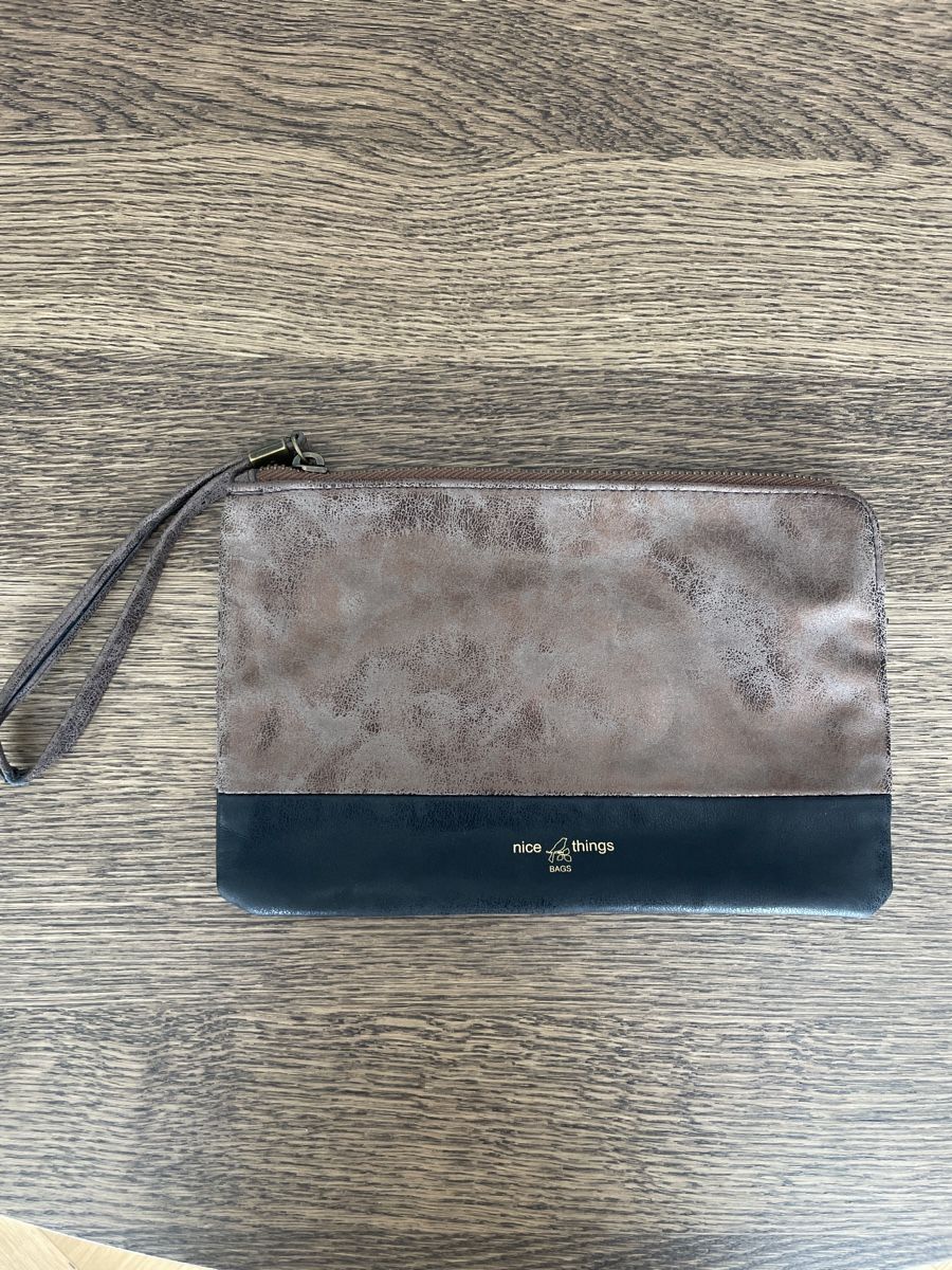 Borse da donna: Braun-/schwarze Clutch – Nuovo (secondo la descrizione) da Arbon venduto da llaauraa