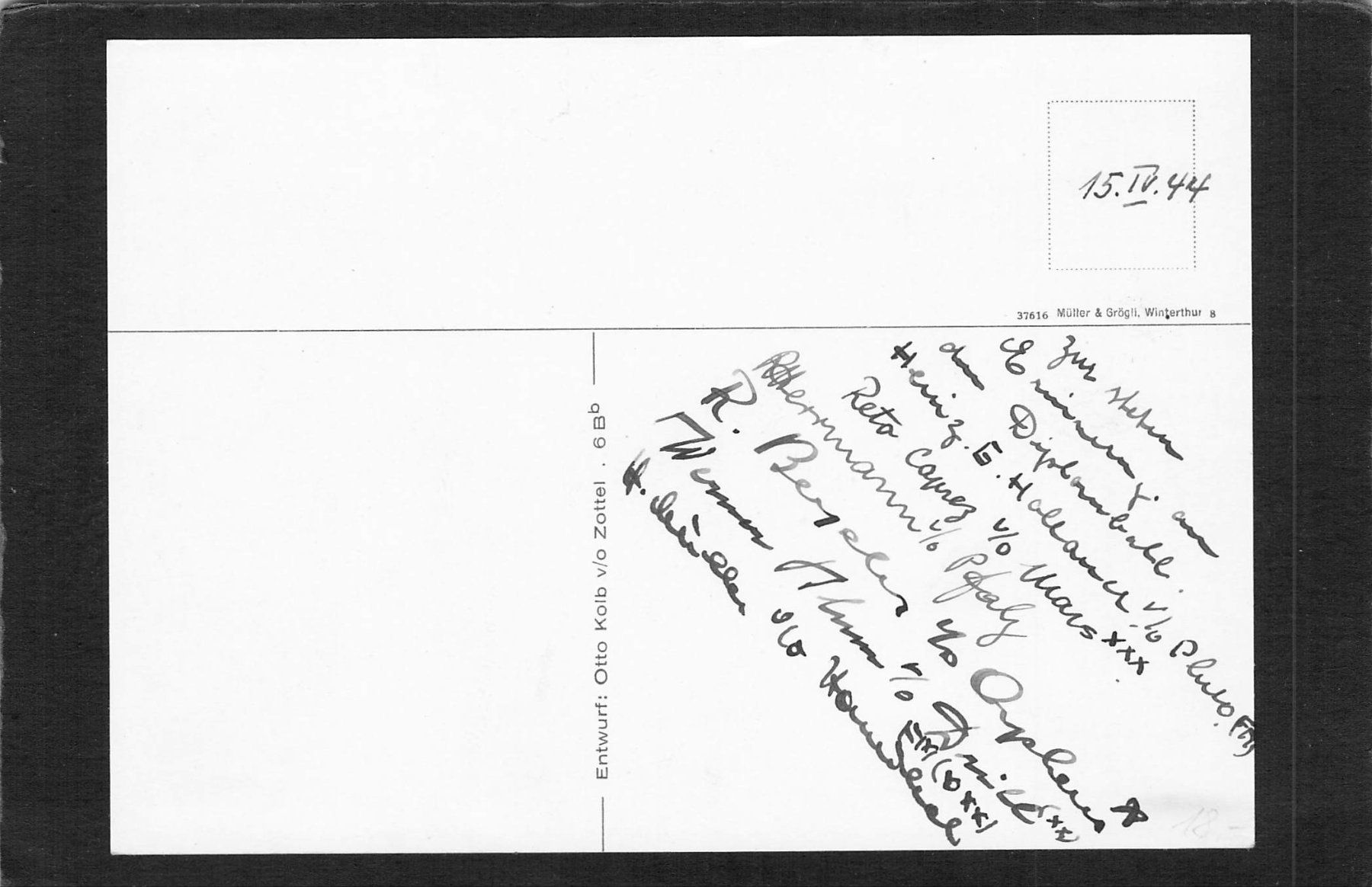 Cartoline postali: Studentenkarte : Winterthur 1944 – Usato da Reichenburg venduto da ibiza18 1