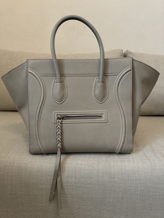 Céline Luggage Handtasche Leder beige Damenhandtasche gross