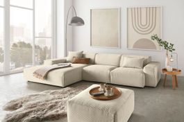 Ecksofa Eastport in Cord nature links