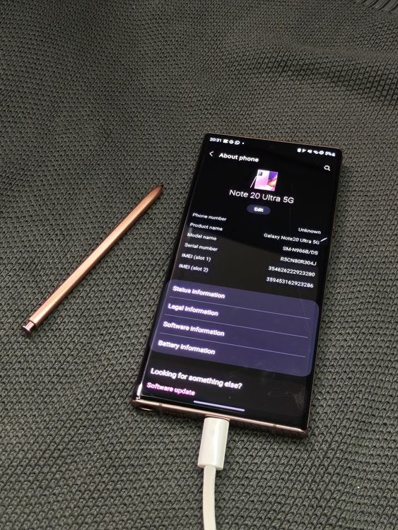 Samsung Galaxy Note 20 Ultra 5G mit 256GB Speicher (Gebraucht) in ...