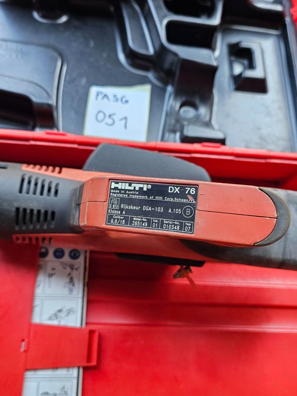 Hilti Tutti gli attrezzi: Bolzensetzgerät HILTI DX76 – Usato da Diessenhofen venduto da Osio 1