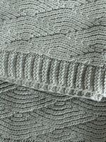 DECKE-BABY-JOLLEIN PLEDAS RIVER GRUKNIT 100X150CM PALE GREEN