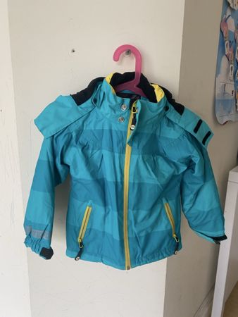 Veste enfant bleue rayée taille 98 imperméable