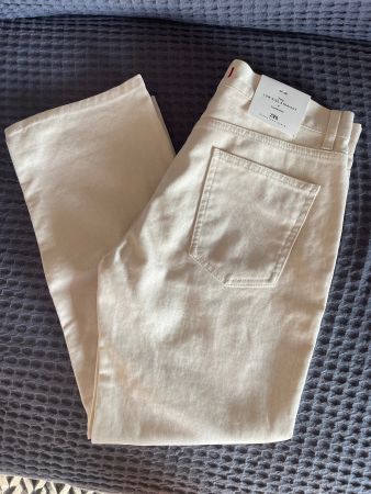 Zara Hose, Gr. 36, Beige, Neu mit Etikett, NP: 99.--