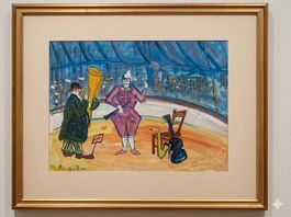 Roland Dubuc (1924-1998) Splendido Acquerello Originale