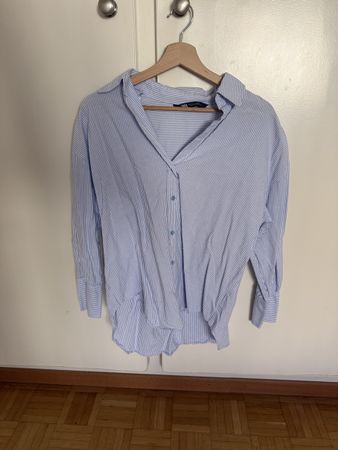 Chemise zara bleu et blanc 