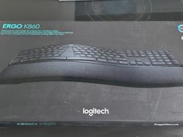 Logitech ERGO K860 CH ergonomisch kabellose Tastatur NEU OVP