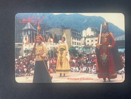 Telefonkarte aus Andorra. Theater