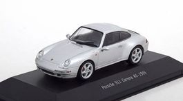 Porsche 911 / 993 Carrera 4S 1995 silber met. 1:43 von Atlas