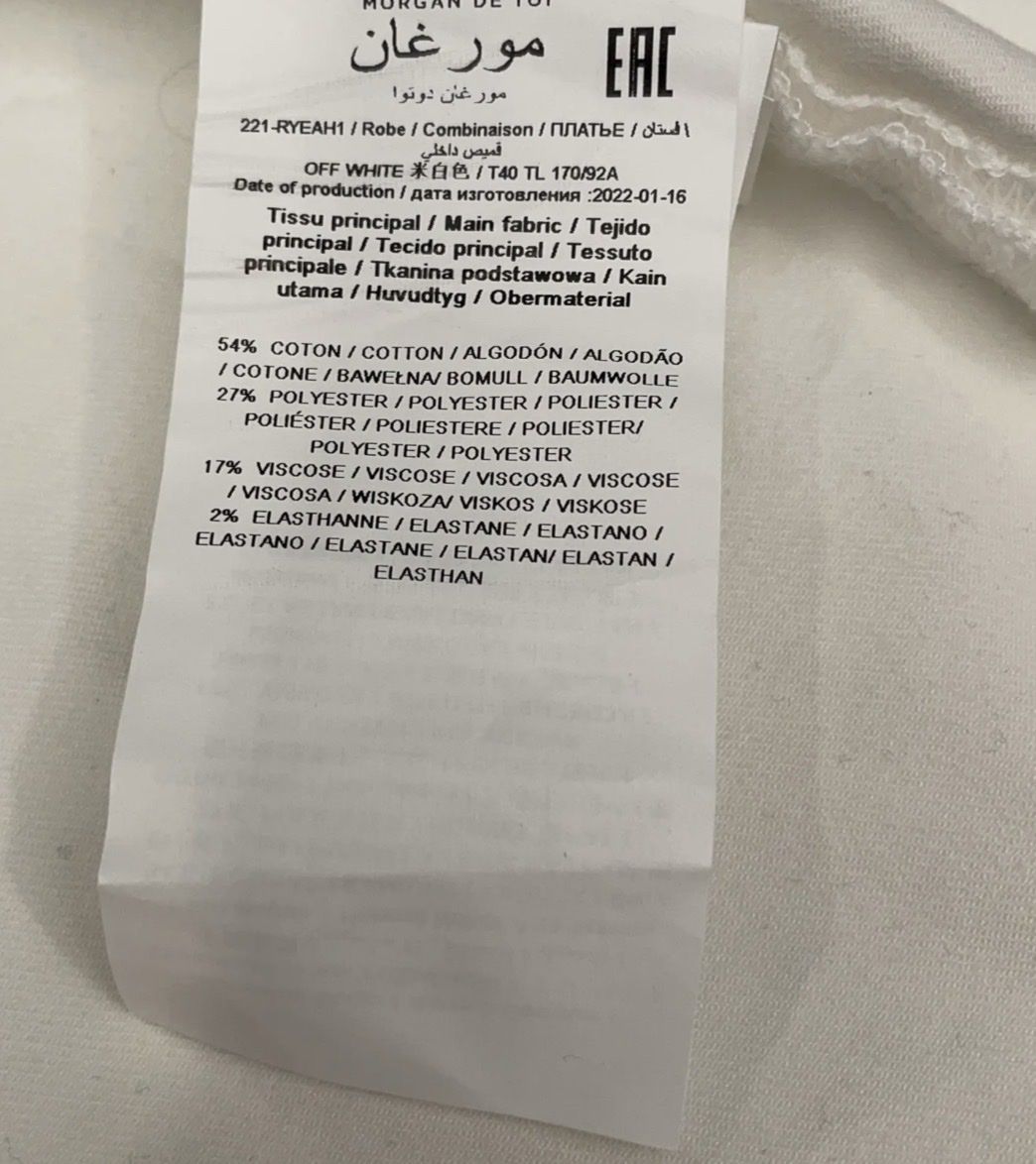 Vestiti: MORGAN Kleid Weiss Grösse 40 – Usato da Richterswil venduto da Client00 3