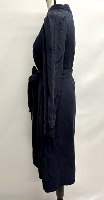 Vanessa Bruno Vestiti: Vanessa Bruno blaues Kleid Seide mit Bindegürtel 34 langarm – Nuovo (secondo la descrizione) da Basel venduto da abo_7yys 3