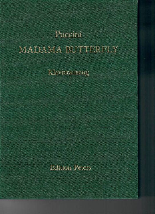 Partition Puccini Madama Butterfly (Neu und originalverpackt) in La ...