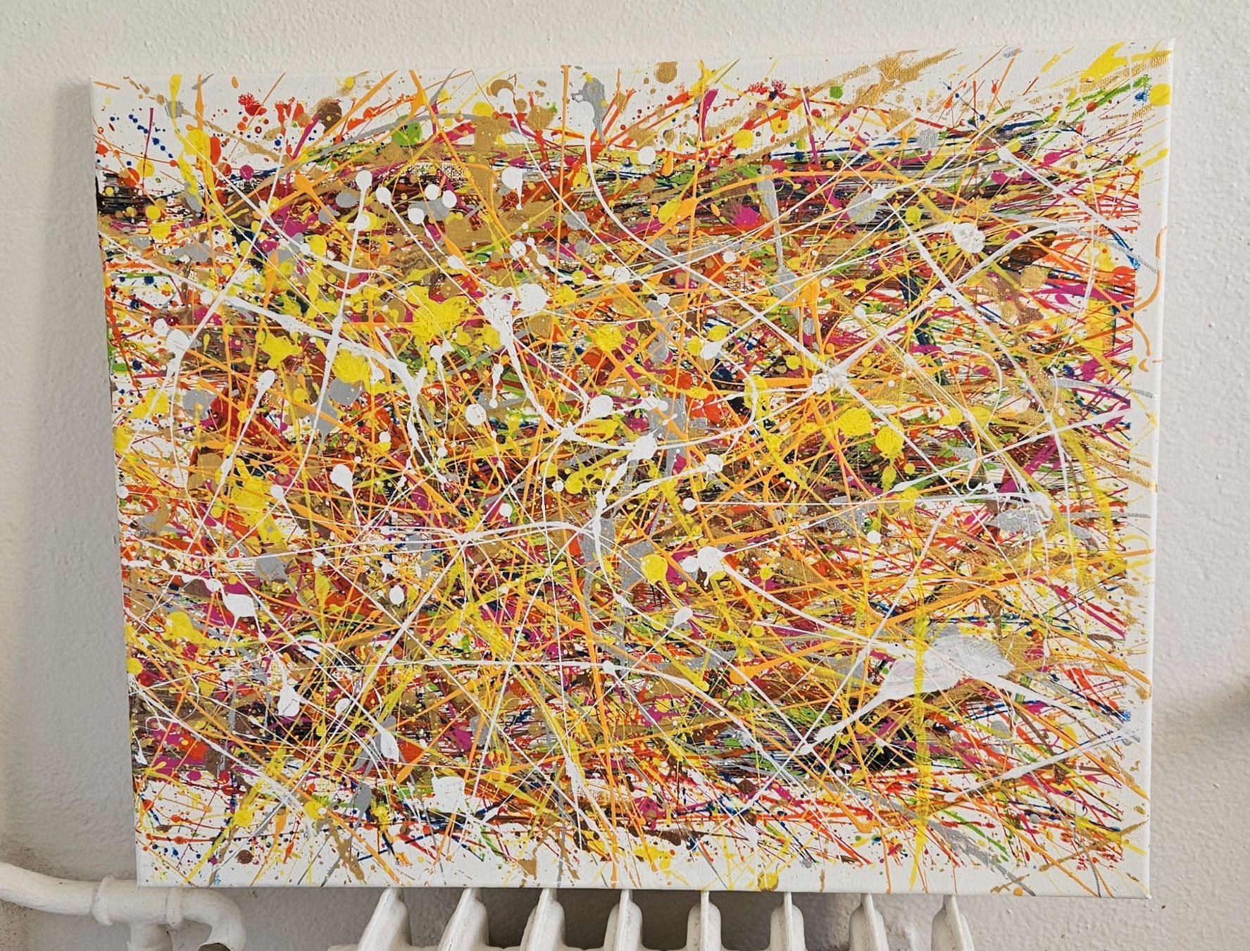 Gemälde: Tableaux abstraits style jackson pollock abstrait minimalist – Neu (gemäss Beschreibung) aus Le Locle von fab_c9hh 4