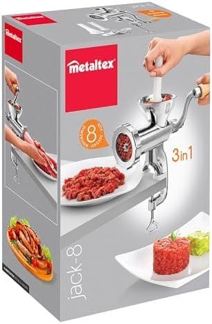 Elettrodomestici da cucina: Manueller Fleischwolf Alu mit Holzkurbel Tischbefestigung – Nuovo e nell'imballaggio originale da Hundwil venduto da Stallone6 5
