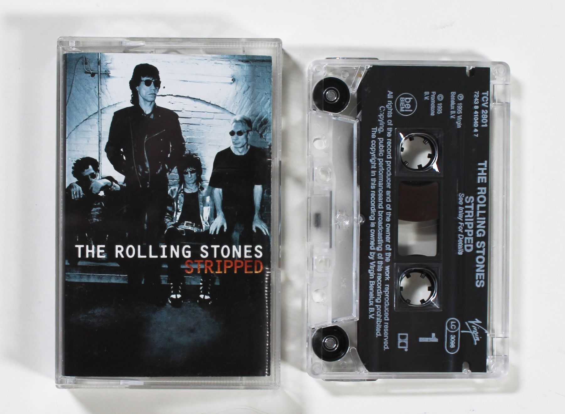 Musicassette: ROLLING STONES - STRIPPED Kassette 1. Edition Germany 1995 – Usato da Brüttisellen venduto da Collector-Corner 1